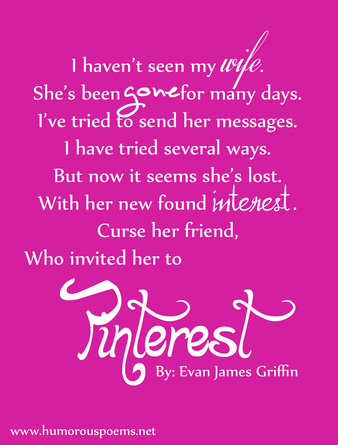 Pinterest Poem | Poem About Pinterest | Funny Pinterest Quote